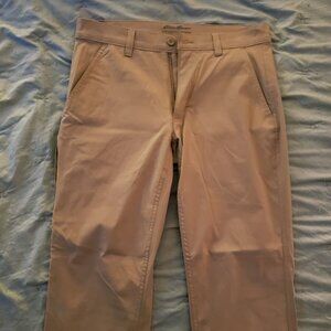 Eddie Bauer Men's Horizon Guide Chino Pants - Slim (32x30, Light Khaki)